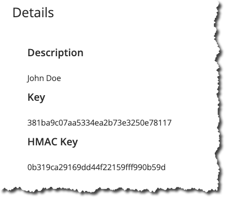 HMAC Key