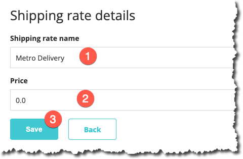 Create Shipping Rate
