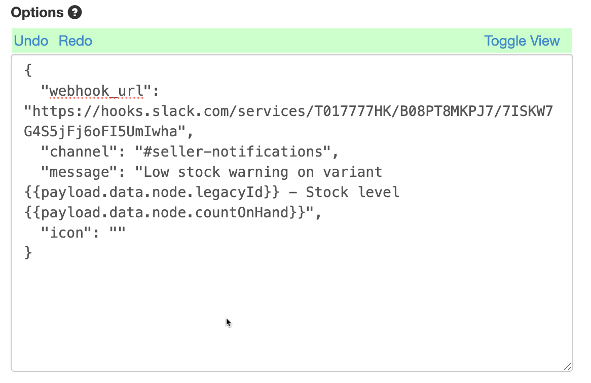 Slack Options